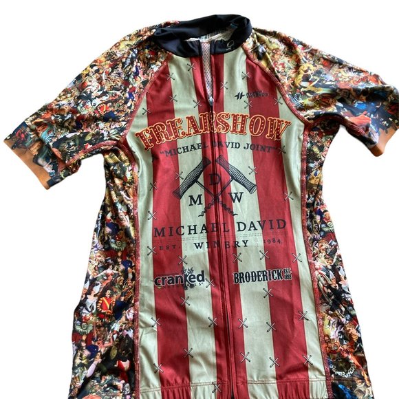 Hyper Threads Pro Freak Show Horror Story NWT Size S Pro Cycling Jersey - Picture 4 of 9